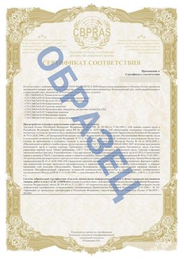 Образец Приложение к СТО 01.064.00220722.2-2020 Красный Яр Сертификат СТО 01.064.00220722.2-2020 
