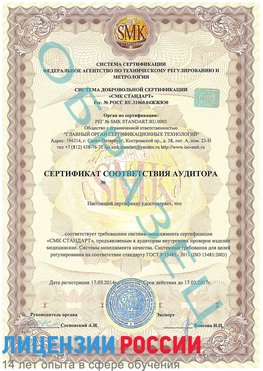 Образец сертификата соответствия аудитора Красный Яр Сертификат ISO 13485